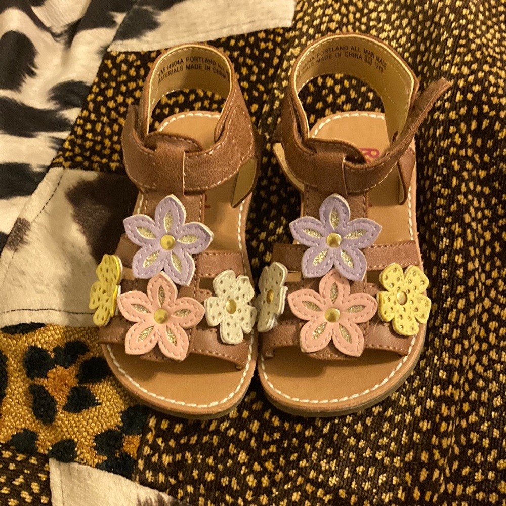 Size 6 toddler sandals. These have never been worn and are brand new.